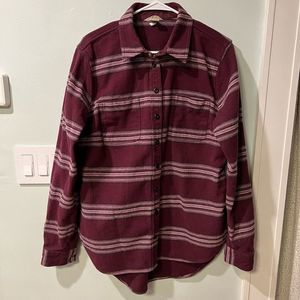 Duluth Trading Co Women’s Shacket Shirt Heavy Weight 100% Cotton Jacket Size L